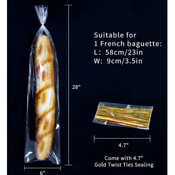 Buy Bakery Recycle Plastic Bread Bags For Homemade Bread Transparent at wholesale prices