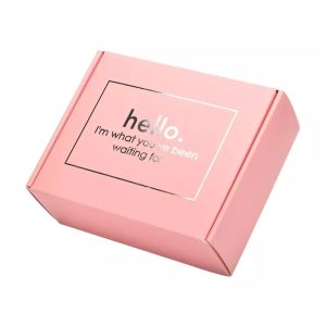 CMYK Pink Gift Packing Boxes With Ribbon