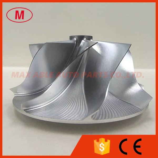 GT15-25 reverse 47.25/60.01mm 8+0 Blades high performance milling/aluminum 2618/Billet turbocharger compressor wheel for 821402-5007S Mustang 2.3