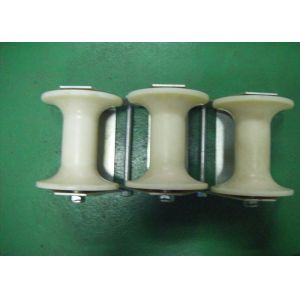 Pithead Spray Painting Steel Three Wheel Cable Roller