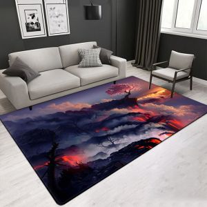 3D Printed OEM Service Living Room Carpet Area Rugs Customized Size and