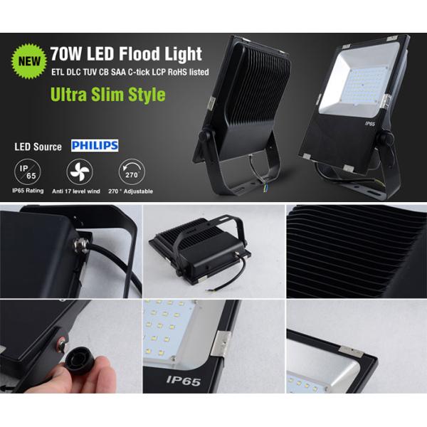 Weatherproof 70 Watt Outdoor LED Flood Lights 4500K For Warehouses