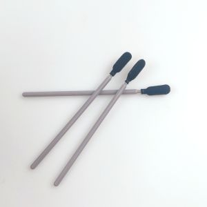 Black Round Sponge Head Foam Cleaning Swabs With Grey Handle