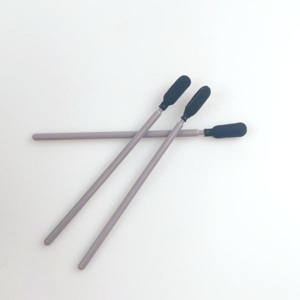 Buy Black Round Sponge Head Foam Cleaning Swabs With Grey Handle at wholesale prices
