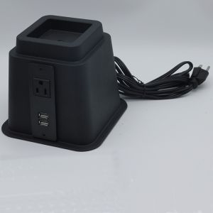 Stackable 223mm Height Adjustable Bed Risers With USB Outlet