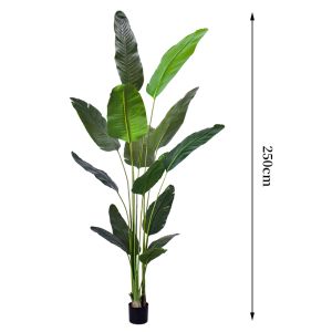 Multiple sizes Tall Bird of Paradise Artificial Tree with Large Trunks and