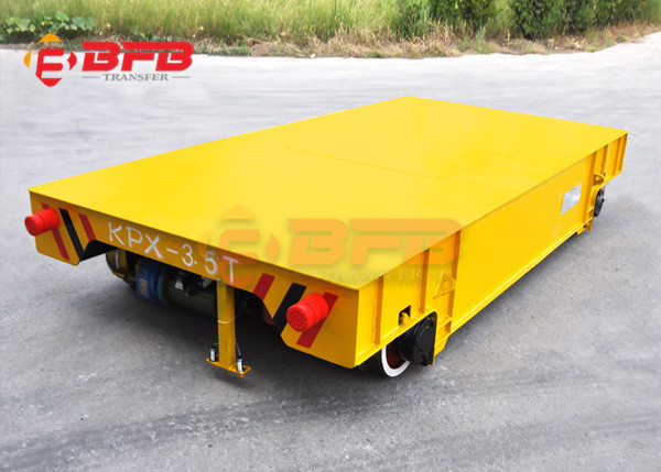 Q235 Mould Flatbed Trailer Rail Transfer Cart With Wireless Remote Controller
