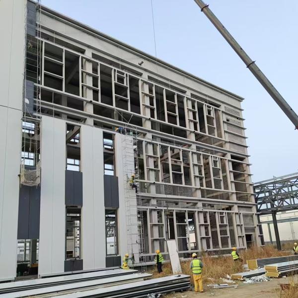 Fire Resistance Steel Frame Building Construction High Durability Prefab Metal