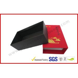 Luxury printing checked Paper board Gift Boxes , Factory price Drawer shape Tie