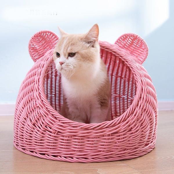rattan cat house