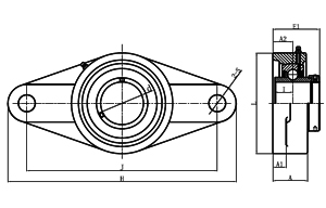 Quality Pillow blocks NAFLU2 series NA208 for sale