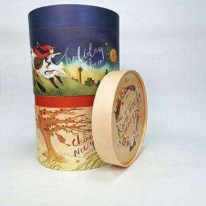 Reusable Antiwear Paper Cylinder Box For Packaging Multifunctional