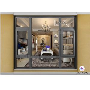 China Electrophoresis Coated Aluminium French Windows With Triple Glazed Glass on sale