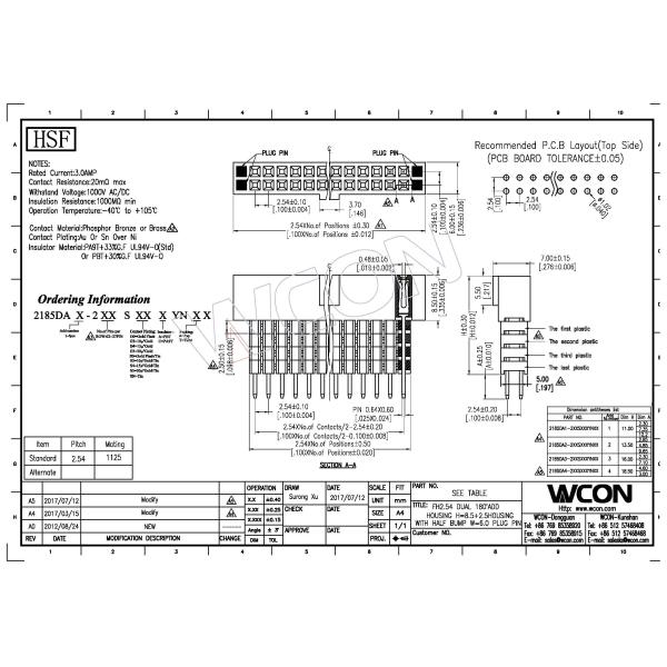 Add Housing 4 Layer 2.54 Female Header Connector Main Housing High 8.5 Black