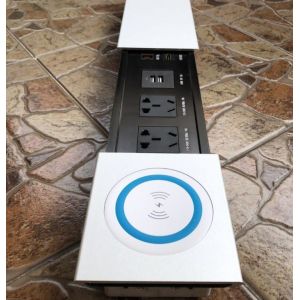 Wireless Charging Multimedia Conference Table Socket / Under Table Power Socket