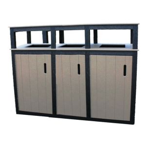 Powder Coated Iron 45L Outside Garbage Containers