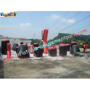 Outdoor 0.9MM PVC tarpaulin Paintball Bunker field with different design for