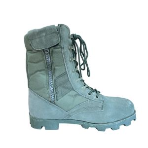 Mesh Lining Material Outdoor Training Cow Leather Boots for Hiking Camping