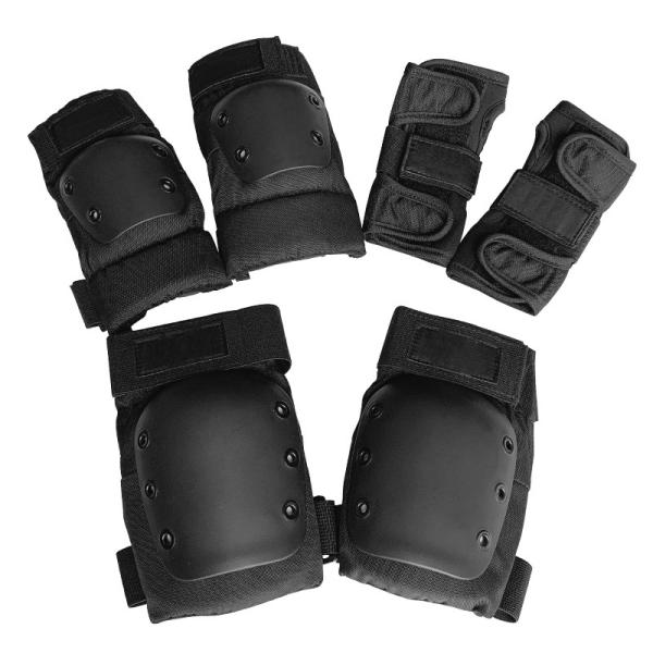 Adjustable S-L Protective Gear Set for Bicycle Skating Knee Pads Wrist Guard