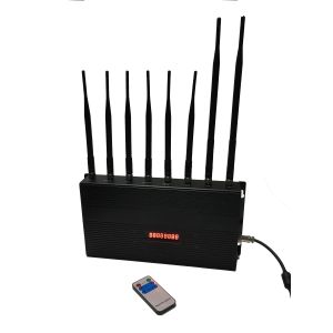 Portable Cell Phone Signal Jammer 14W 8 Omnidirectional Antennas