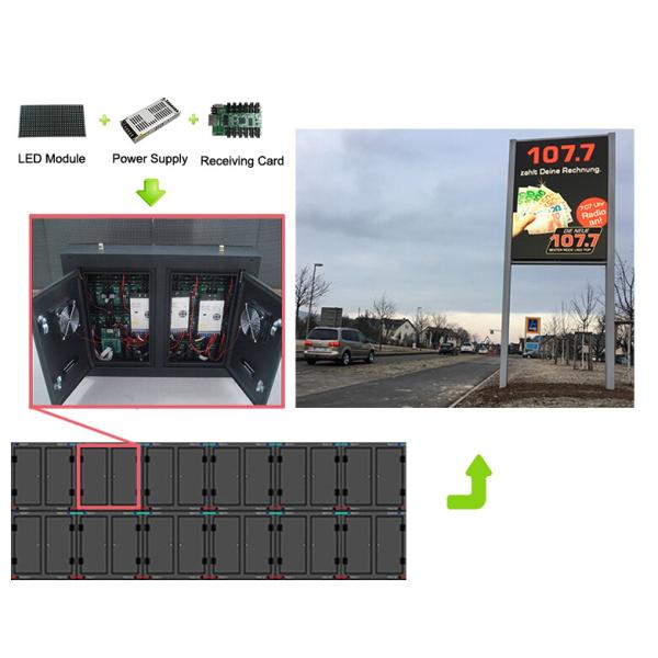 P5 Outdoor Advertising Led Display , Full Color Led Display Board Epistar Chip