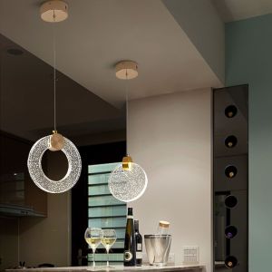 Minimalist Light Luxury Master Bedroom Bedside Chandelier Net Red Background