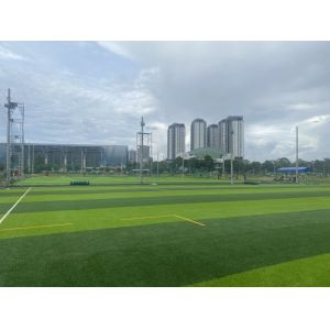 Quality 55mm Diamond Shape Football Artificial Turf Fake Soccer Grass for sale