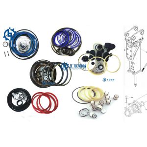 Chemical Resistant Hydraulic Breaker Seal Kit EC-135T Atlas Copco Hammer Parts