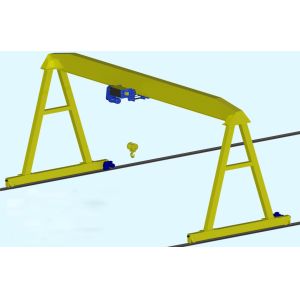 European Style Single Beam Electric Trolley Gantry Crane 20 Ton
