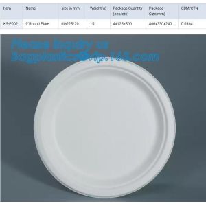 Compostable custom environmental biodegradable trays disposable sugarcane pulp