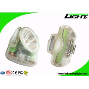 OLED Screen Rechargeable Led Headlamp 13000lux IP68 1.78W Support 2A Charging