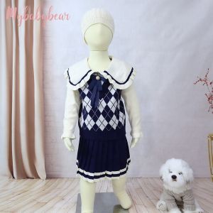 Winter Children Sweater Girls Clothing set Toddler Christmas Dresses Fall kids