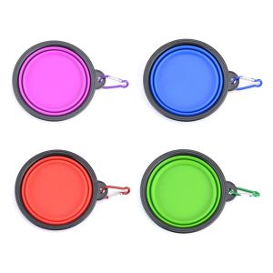 4 Pack TPE Collapsible Dog Travel Bowl Water Dish