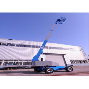 Stable Telescopic Boom Lift With Buffer Device Movement Speed Automatically