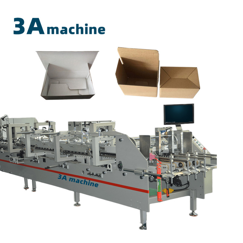 CQT900YG-2 Pre-Folded Bottom Lock Carton Box Making Machine for Perfume Box