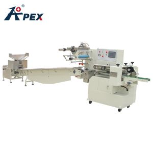 Automatic Feeding Biscuit Packaging Machine , Continuous Cookie Packing Machine