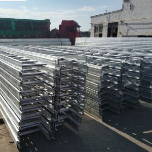 Silver Ventilated Cable Tray And Cable Ladder Galvanized Steel