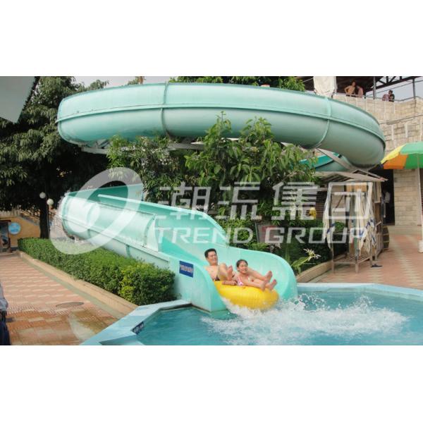Buy Funny Stainless Steel Close Spiral Slide 11m Latform Height , 6-8mm Slide Body at wholesale prices