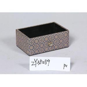 Dining Room Drawer Shaped PU Leather Wooden Food Tray