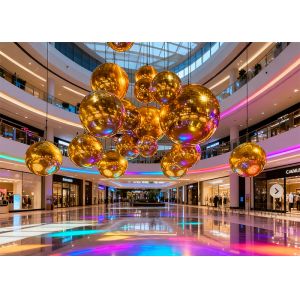 Large Shiny Inflatable Mirror Ball for Event, Festival & Art Decoration