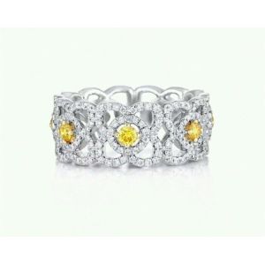 China  Diamond Ring Enchanted Lotus 18K White Gold Ring with Natural Diamonds J1FK02Z00W on sale
