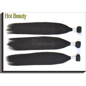 Double Machine Weft Virgin Peruvian Straight Hair 24 Inch Hair Extensions