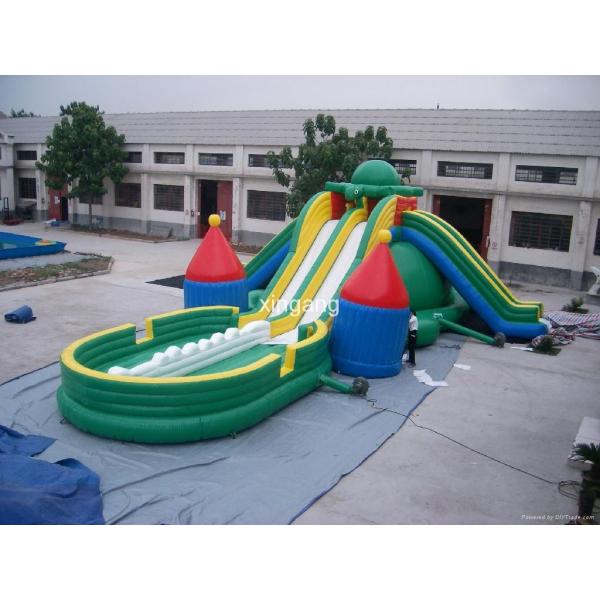 Buy PVC Inflatable Turtle Water Slide For Water Park Games at wholesale prices