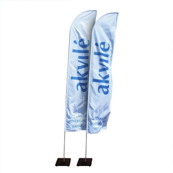 Buy Seasonal 100% Polyester 12ft Custom Feather Flag Aluminium Fiberglass Pole at wholesale prices