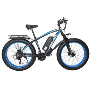 17500mah 26 Inch Fat Tire Electric Bike Brushless Geared 50km/H