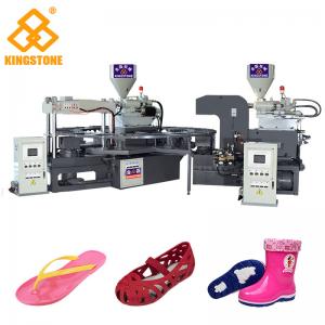 Quality Rotary Two Color PVC Jelly Sandal Injection Molding Machine 4.3*3.3*2.9m / 2 Years Gurantee for sale
