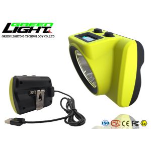 Quality Waterproof IPX8 18000lux 385LUM 6800mAh Miners Cap Lamp for sale