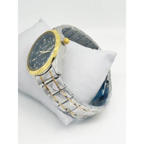 Miler Luxury Men Quartz Watch Waterproof Date Week Luminous Wristwatch Stainless Steel Men's Watches