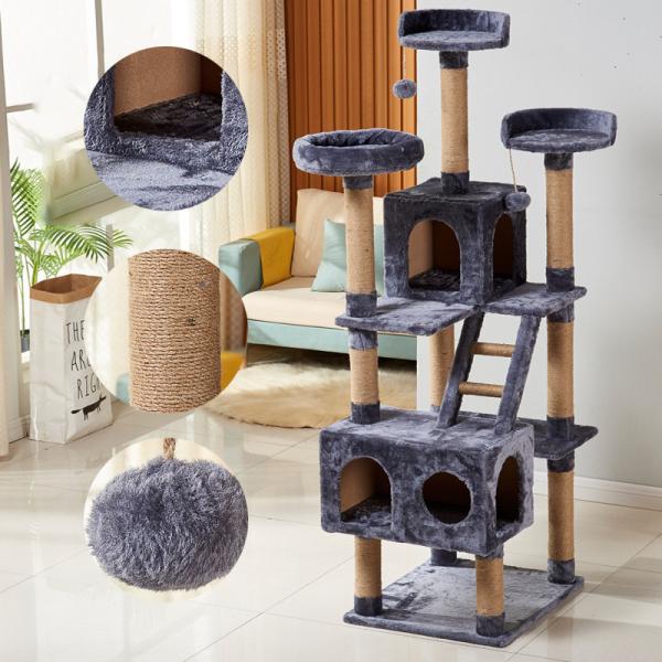 Cat Tree Scratch Post As Photo or Customized Toys Type Interactive Toys Faux Fur