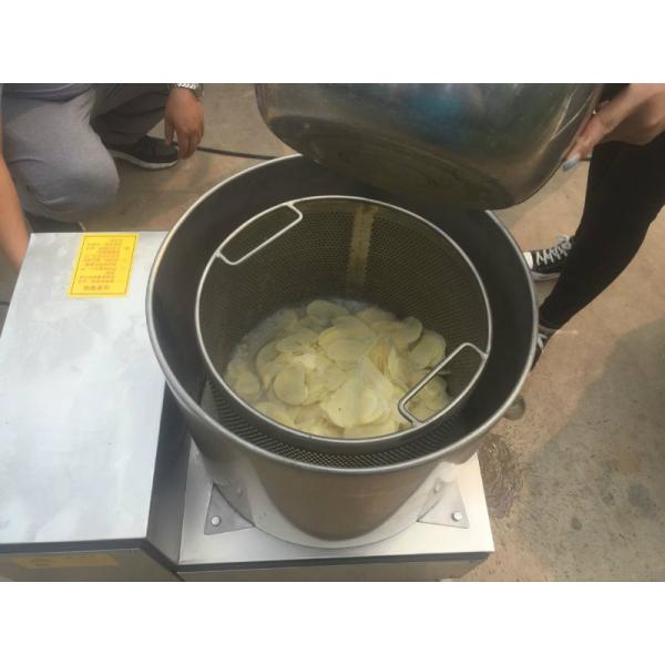 Banana / Potato Chips Manufacturing Machine , Slice Potato Wafer Making Machine